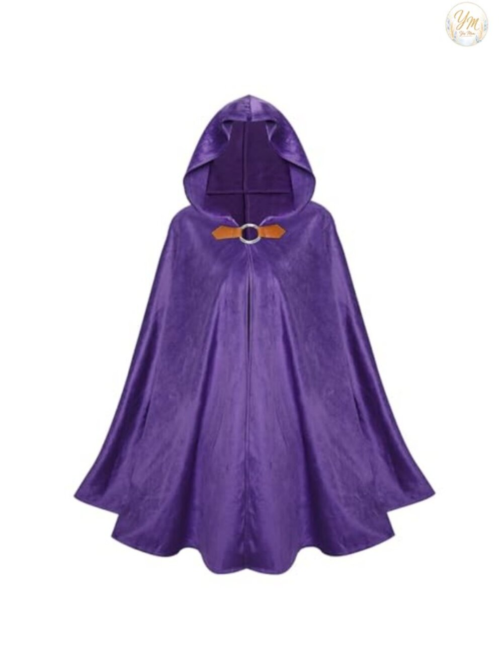 Velvet Hooded Cloak Cape Renaissance Medieval Steampunk Halloween Costume